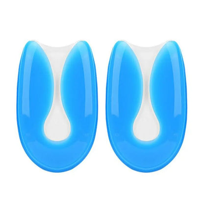 Silicone Gel Insoles Heel Cushion Soles Relieve Foot Pain Plantar Fasciitis Protectors Spur Support Shoe Pad Feet Care Inserts