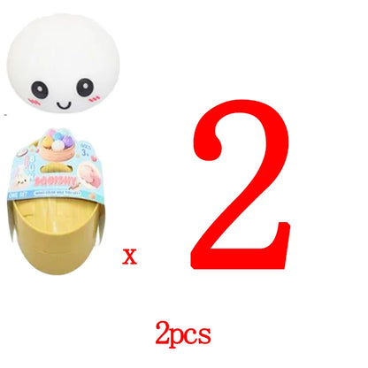In stock hot sales 6 Cm Giant Dumpling 4 Inch Dumpling Stress Bun Anxiety Soft Decompression Dough For Adults Skateboard