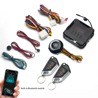 Remote Starter and Car Alarm Smart App Remote Start Stop System for Cars Engine Push Start System with Auto Ignition Button