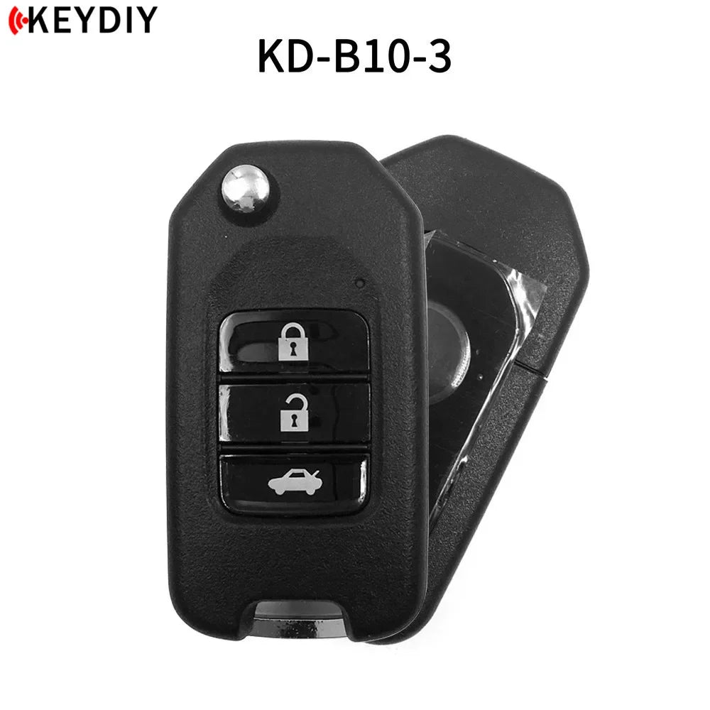 5pcs Keydiy KD B10 Universal Remote Key 3/4 Buttons B Series Car Remote Key for Honda Style KD900 KD900+ KD-X2 URG200 Mini