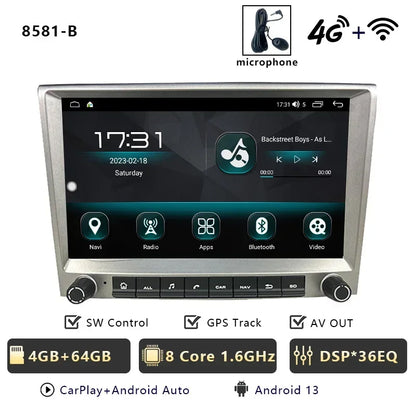 CHSTEK Car Radio Wireless Carplay Qualcomm for Porsche 911 997 Boxster Cayman 987 Auto Android 13 Multimedia Player Navigation