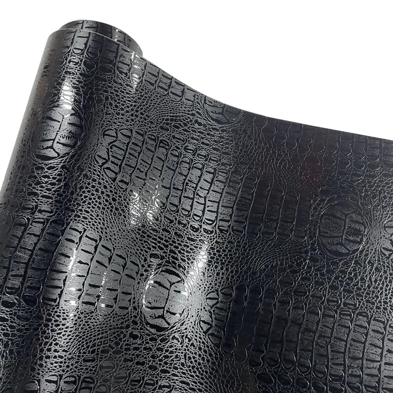 Premium Faux Crocodile Pattern Vinyl Wrap Film Self Adhesive DIY Decal Automotive Wrapping Foil with Air Release