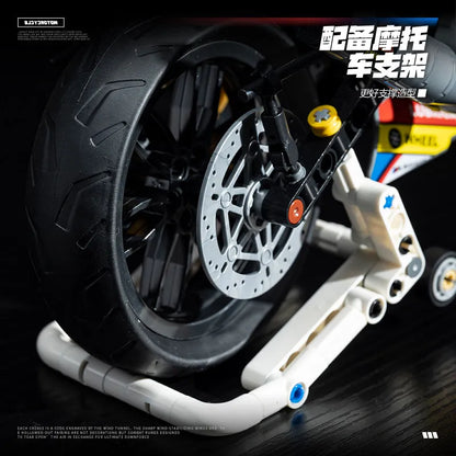 715PCS new 1:8 superbike 42130 building blocks M1000RR locomotive machinery group sports car model boy children's toy gift