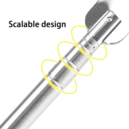 Extendable Shoe Horn Long Handle for Seniors 31cm-65cm Stainless Steel Telescopic Shoe Spoon for Pregnant Woman Elderly 1/2/4Pcs