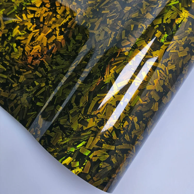 High gloss black gold silver red forged carbon fiber car color change film motorcycle car sticker bonded vinyl