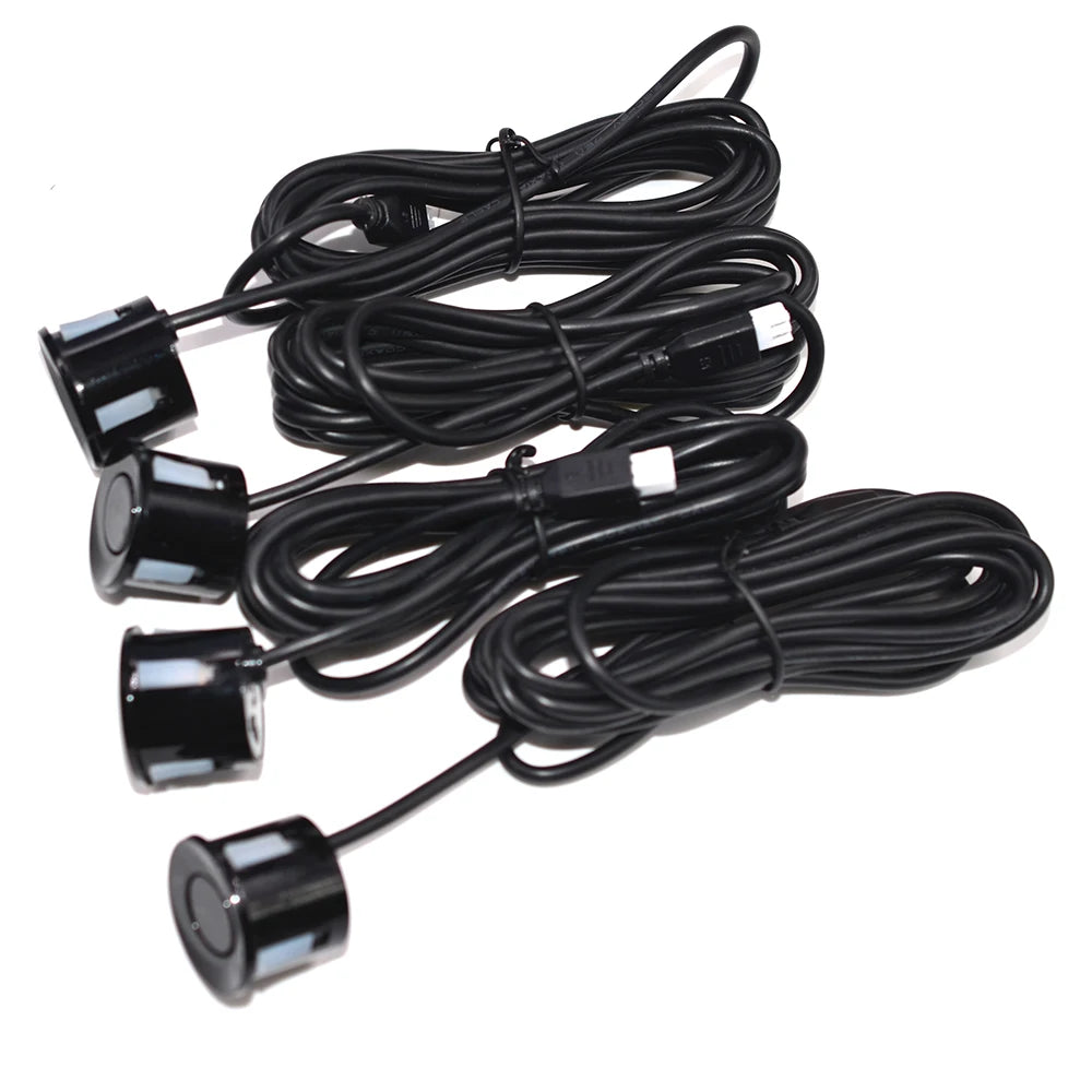 Car Parktronic LED Parking Sensor With 8 Sensors Reverse Backup Radar Monitor Detector System 22MM Backlight Display