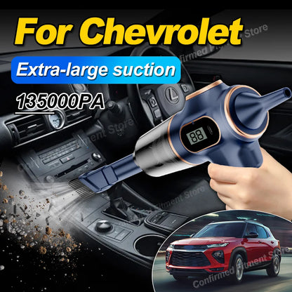 Wireless Car Vacuum Cleaner Multifunctional Suction and Blowing For Chevrolet Trailblazer Suburban Colorado Camaro Equinox