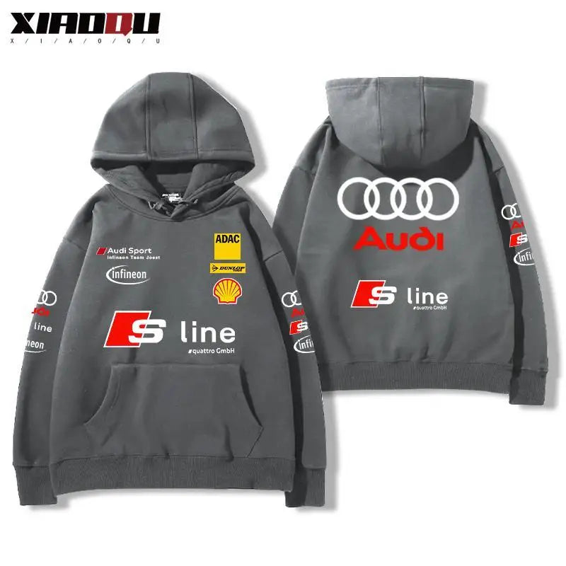 Audi Audi RS Performance Racing Peripheral Hooded Sweater Men's and Women's Tops Versatile Trendy Streetwear
