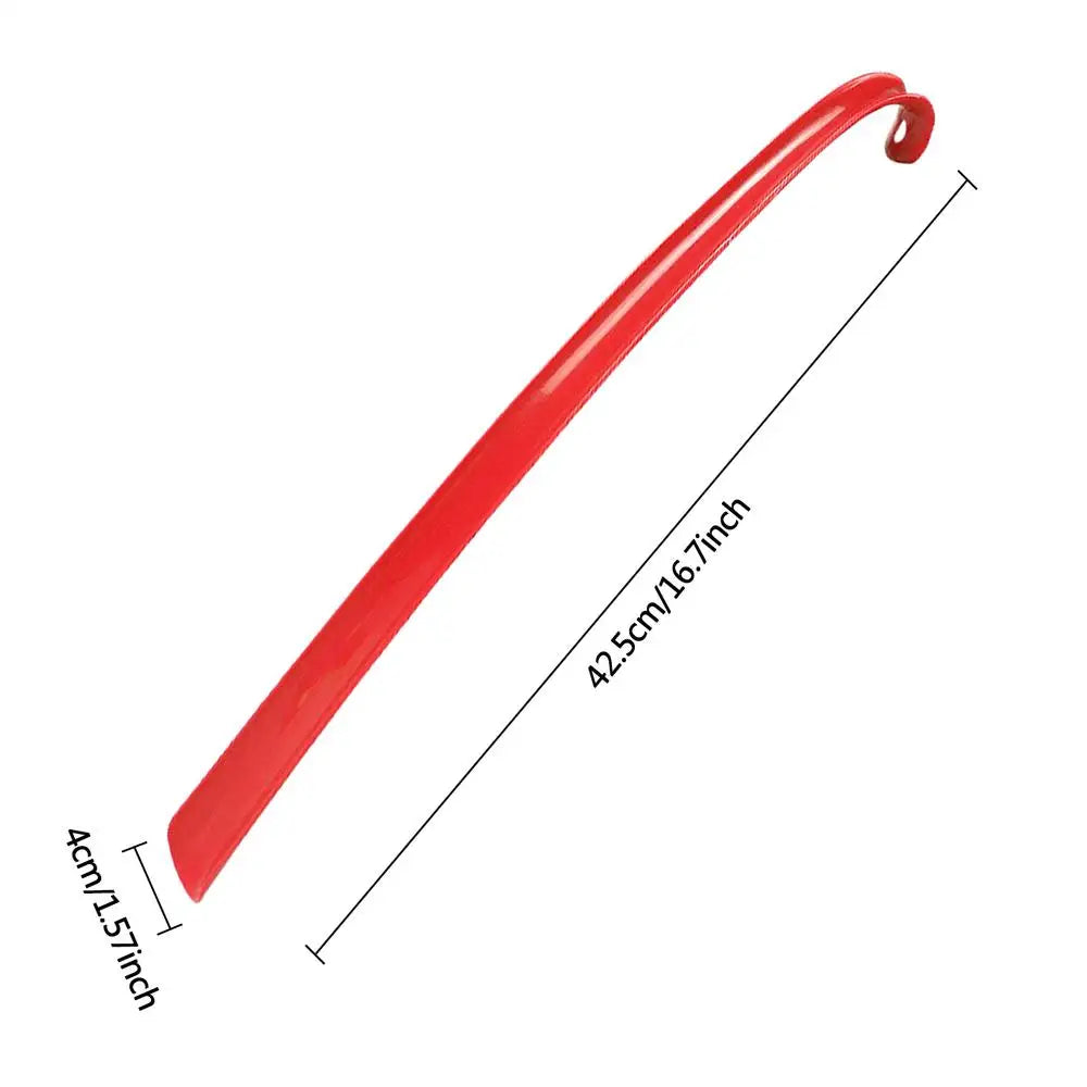 Easy To Use ABS Long Handle Shoes horn Artifact Pull Pumping Shoes Professional Women Men Shoe Horn Shoes Spoon 42.5x4x2.2cm