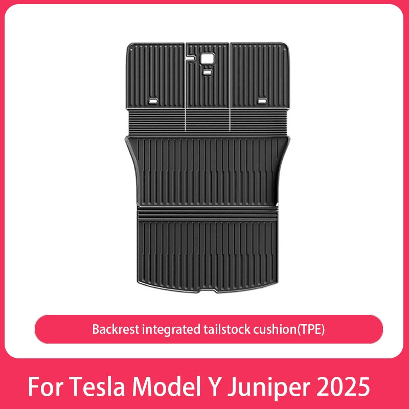 AITESLCAR for Tesla Model Y Juniper/Launch 2025 Rear Seat Backrest Protective Pad Cargo Liner Trunk Mat Anti-Kick Pad Accessori