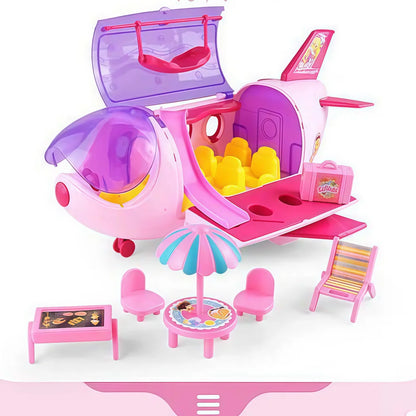 DIY Doll House for LOL Dolls Convertible Picnic Car & Bus Cute Miniatures Dollhouse Birthday Gift for Girls