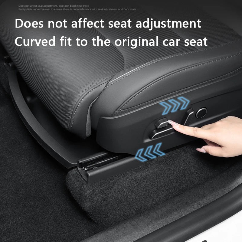 Under Seat Storage Box For Tesla Model YL 2025-2026 TPE Front Under Seat Organizer Trash Can Car Interior Accessories