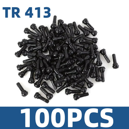 4/8/50/100PCS TR413 TR414 Automotive Tire Valve Valve Tubeless Tire Valve Core Vacuum Tire Rubber Valve Core Automotive Parts