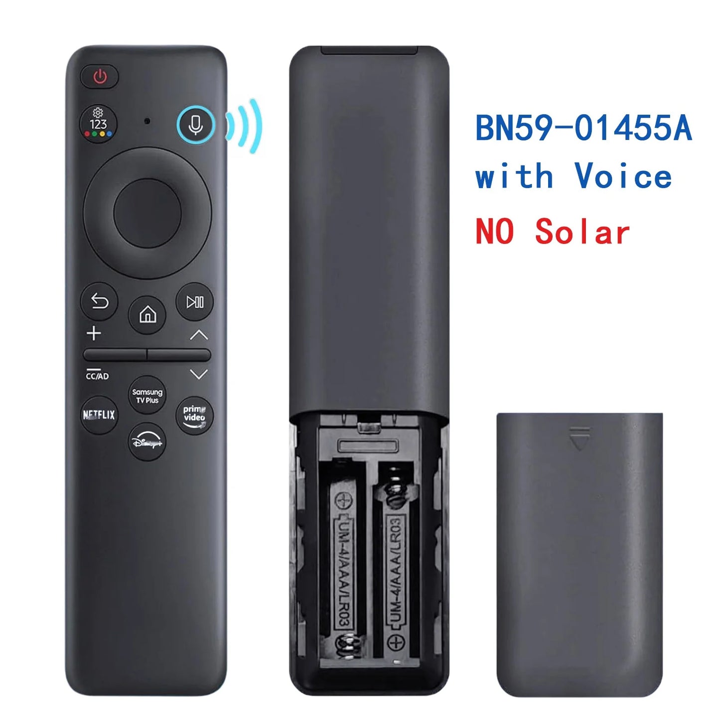 BN59-01432A TM2360E Rechargeable Voice Remote for Samsung Smart TVs, Replacement for All 2021–2025 Samsung TV Remote with Sloar