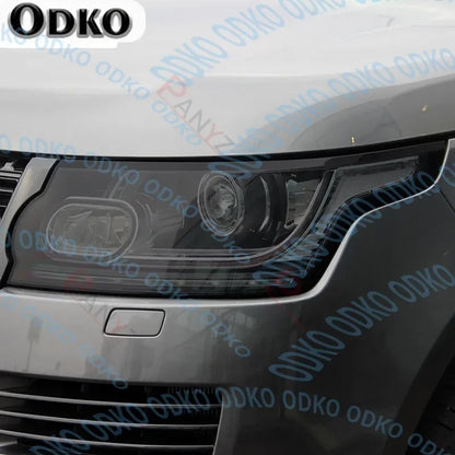 Car Headlight Protective Film Smoked Black Tint Wrap Vinyl Transparent TPU Protective  For Range Rover Vogue L405 2013-2021