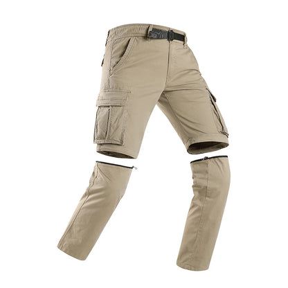 Spring Men Cotton Cargo Pants + Shorts Men Summer Multi-Pocket Shorts Pants Mens Joggers Sweatpant Casual Shorts Trousers Male