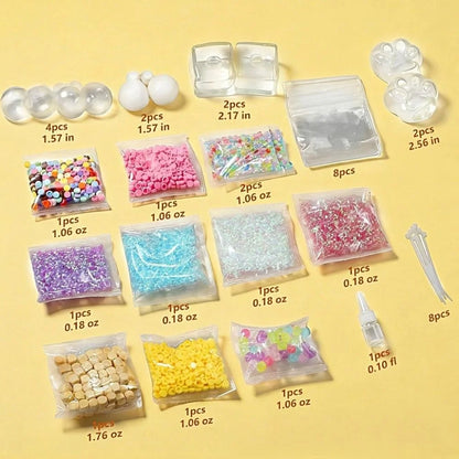 1 Set Fun Tear Resistant DIY Craft Supplies Clear Refillable TPR Empty Ball Skin Non Toxic Stretchy Fidget Ball Toy Party Favors