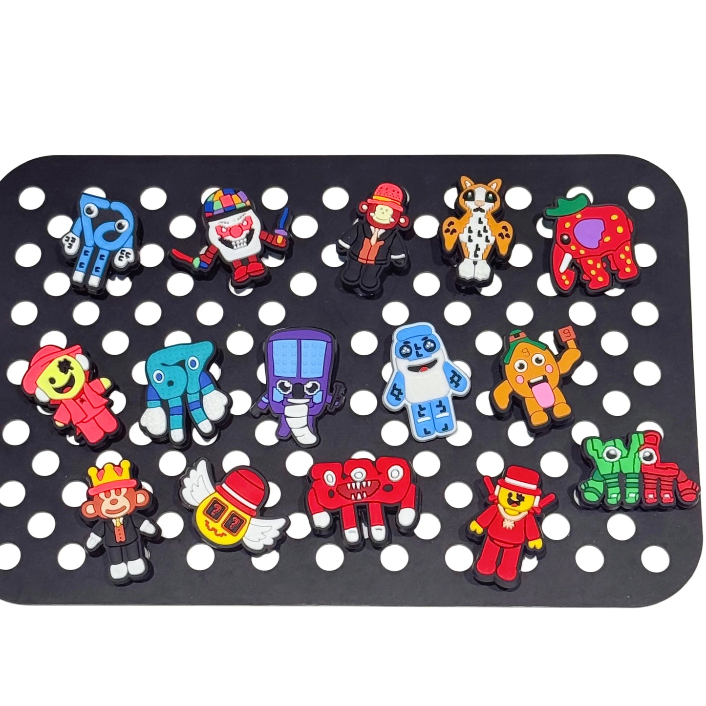 15-100Pcs Cartoon Game Character Shoe Ornaments Kids Popular PVC Clog Buckle Charms Fit Birthday Present