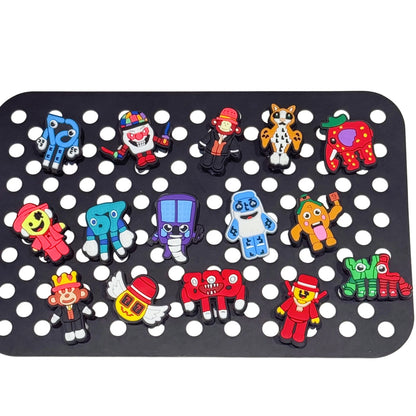 15-100Pcs Cartoon Game Character Shoe Ornaments Kids Popular PVC Clog Buckle Charms Fit Birthday Present