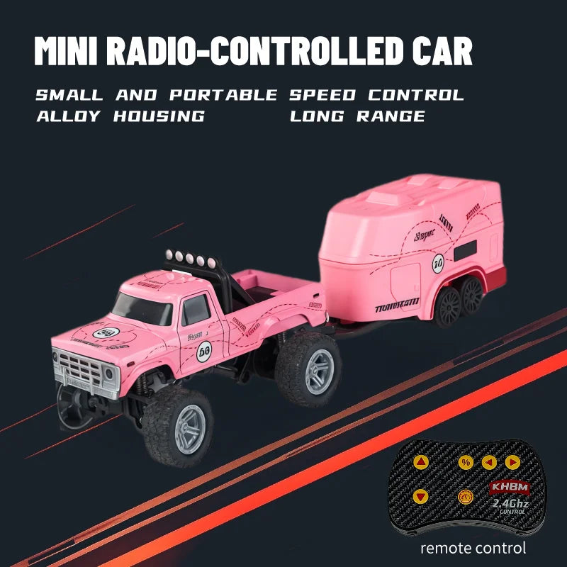 Top RC Car MINI Alloy 1/64 Remote Control Car Convenient to Carry 60 Minutes of Work Time Children's Gifts Electronic Toys
