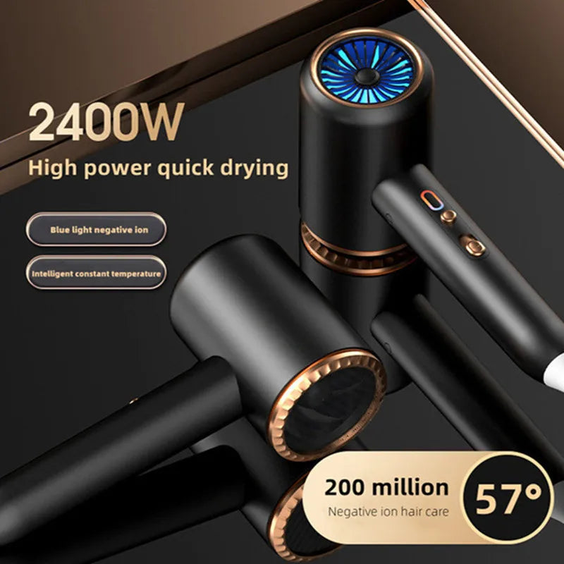 Dedicated Hair Salon/Household High-Speed Hair Dryer 2400w High-Power Fast Drying Bass Negative Ion Hair Dryer