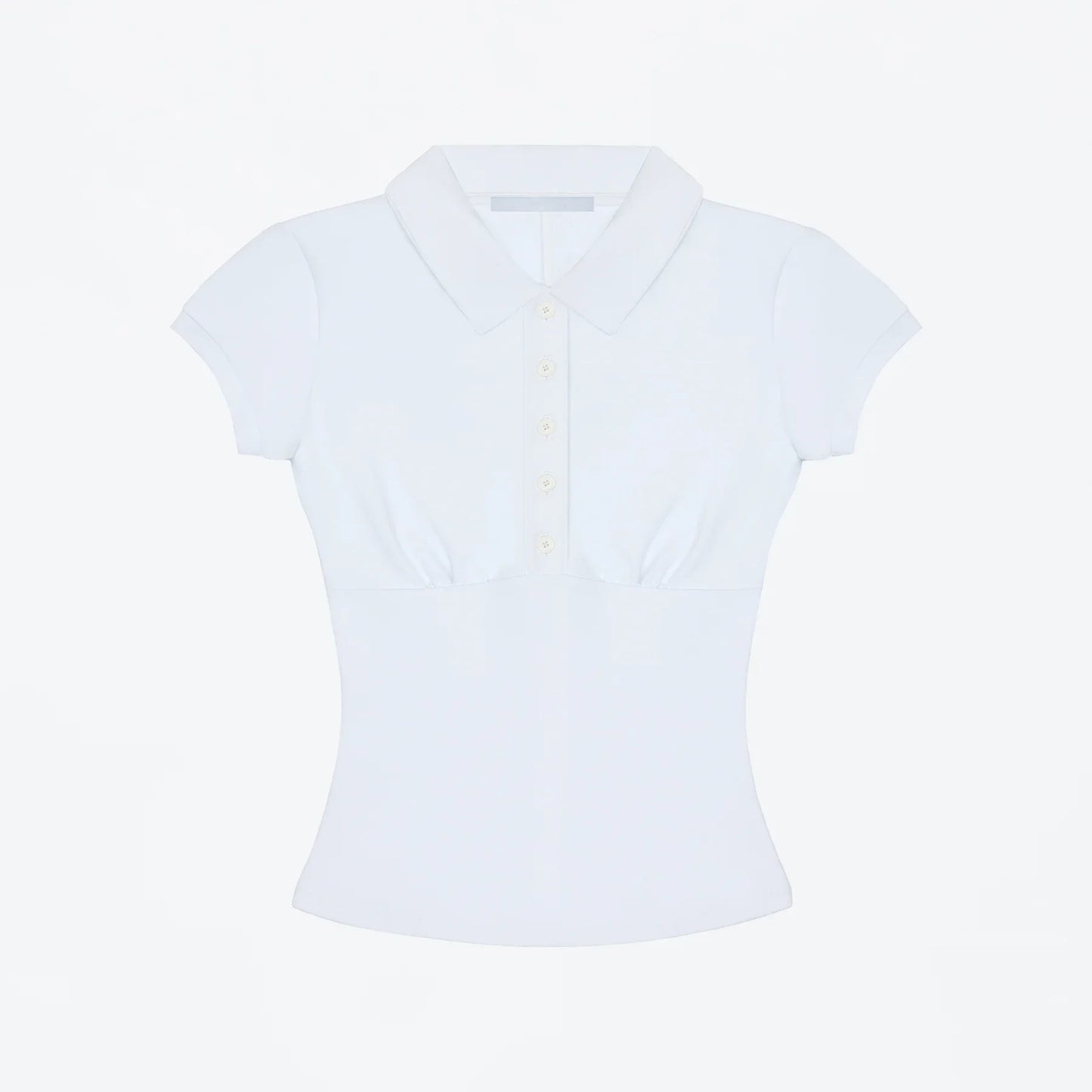 Tank Polo Collar Short-Sleeve T-Shirt, Slim-Fit Waist-Cinching Style, Slimming Hot Girl Style Crop Top, High-Elastic Slim-Fit Waist-Cinching Polo Shirt, Hot Girl Style for Layering or Wearing Alone