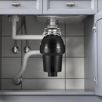 Garbage Disposal, 1.25HP 3360RPM Continuous Feed Food Waste Disposer, EZ Connect Food Waste Grinding System with Sound Reduction, Power Cord & Splash Guard for Kitchen Sinks