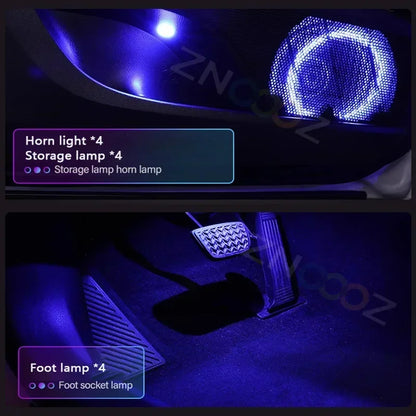 RGB 22in1 Car Interior Acrylic Car Ambient Lights For Volkswagen Golf 6 7 5 4 3 2 8 MK4 MK6 MK7 MK5 MK3 MK2 MK8 Car Accessories