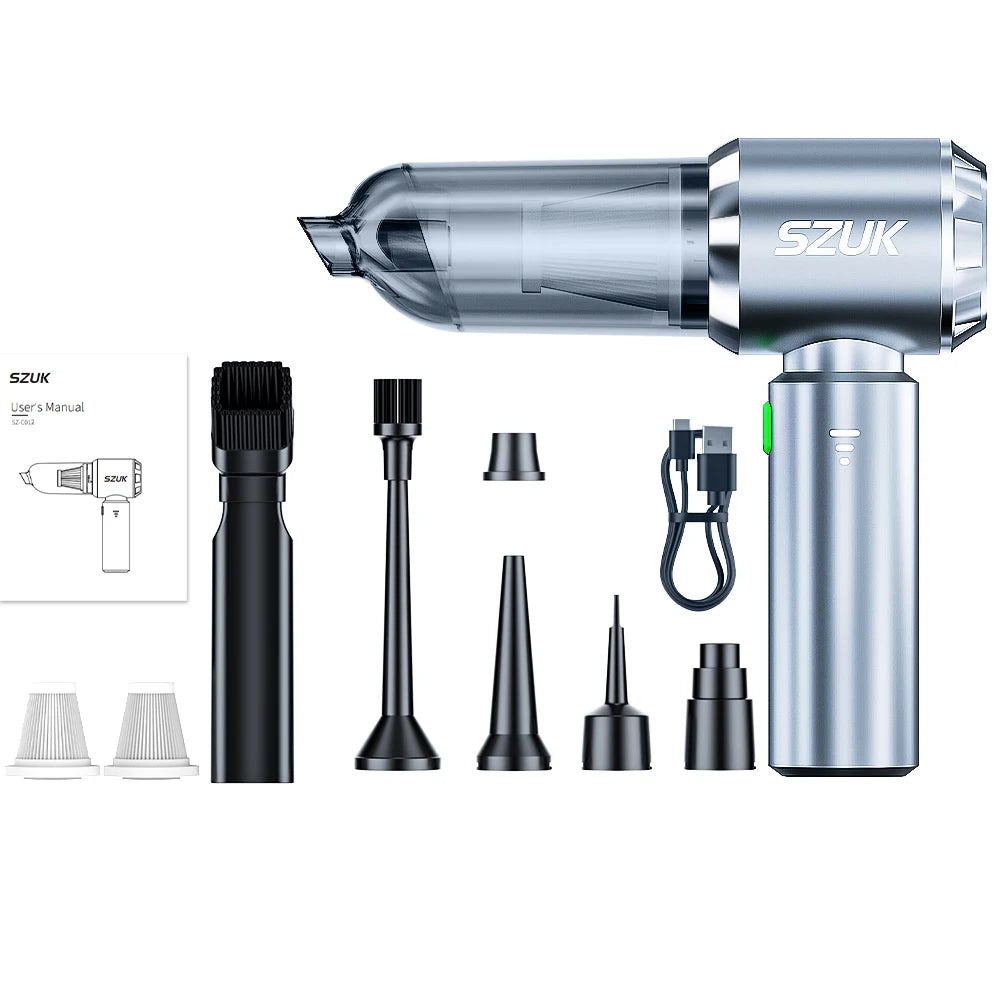 SZUK Car Vacuum Cleaner 180000PA Wireless Portable Cleaning Machine for Keyboard Powerful Mini Handheld Cleaner for Car and Home