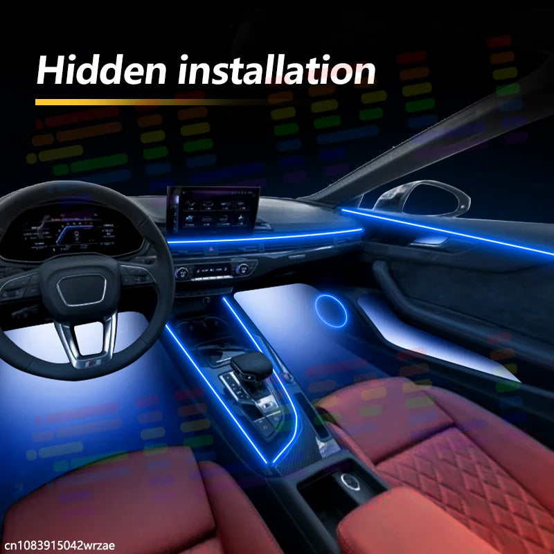18 in 1 For Ford Tourneo Custom 2023-2026 Years Car Interior Ambient Lights Strips Breathing Lighting Kit App Control Auto LED s
