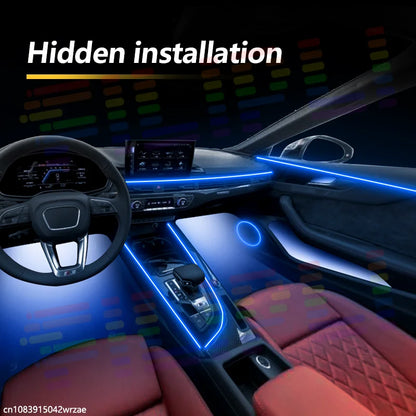 18 in 1 For Ford Tourneo Custom 2023-2026 Years Car Interior Ambient Lights Strips Breathing Lighting Kit App Control Auto LED s