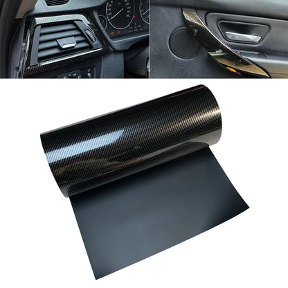 9D Carbon Fiber Vinyl Wrap Film Gloss Black Anti Scratch Waterproof Car Stickers DIY Protective Film Universal Auto Accessories