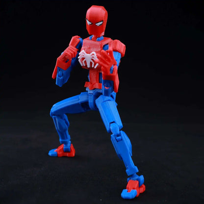 9L3D Printed Lucky Dummy 13 Spider-Man 3D Printed Action Figure, Multi-Jointed Poseable Anime Model, Collectible Gift for Fans