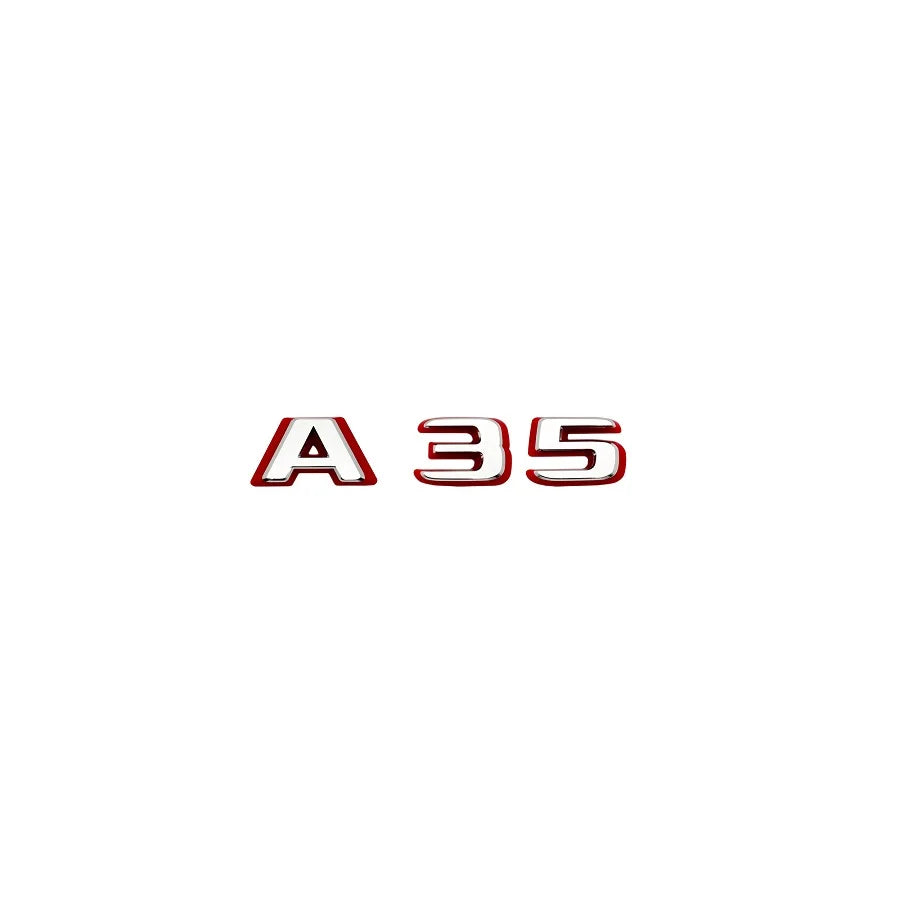 2024 New style Two tone Letters A35 A45 A45S Turbo 4matic Emblem for W177 W176 Car Fender Trunk Rear Logo Sticker