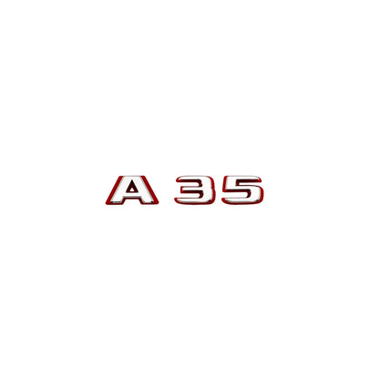 2024 New style Two tone Letters A35 A45 A45S Turbo 4matic Emblem for W177 W176 Car Fender Trunk Rear Logo Sticker