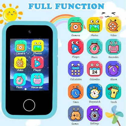 Kids Smart Phone MP3 Player Digital Camera Toys Touchscreen Unicorn Baby Mobile Educational Toys for Girls Boys Age 3-8