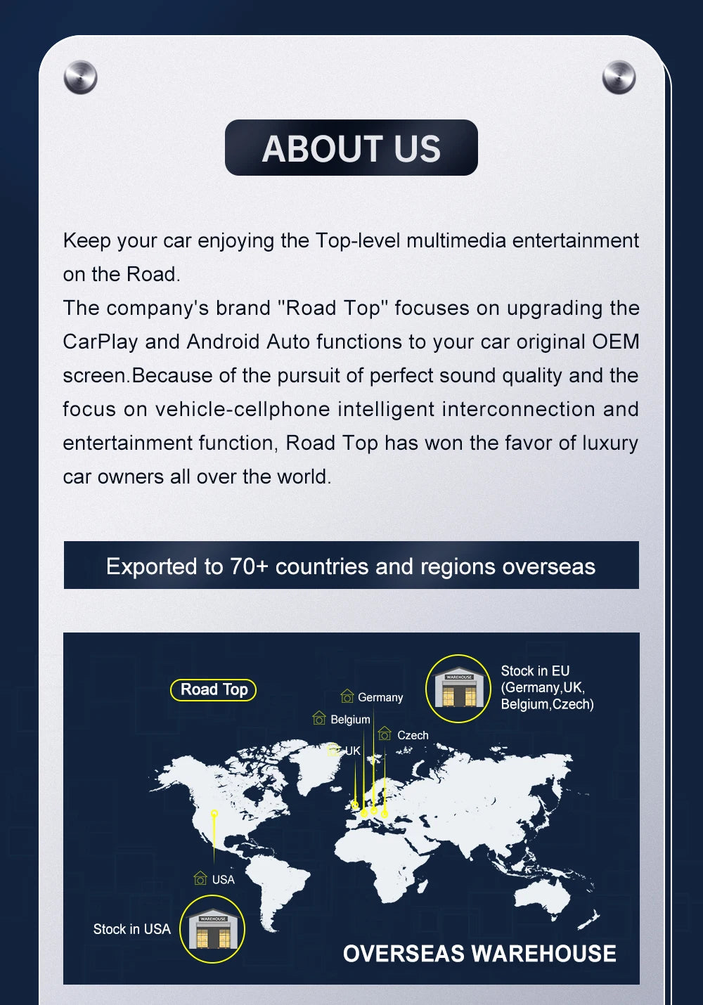 Road Top Wireless CarPlay for Mercedes Benz E-Class W212 E Coupe C207 NTG4.5/4.7/5.0 2011-2015 with Airplay Android Auto
