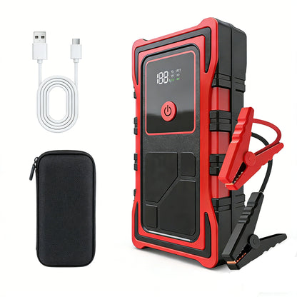 7000A Portable Vehicle Emergency Jump Starter, Car Cigarette Lighter, 12V Mobile Power Bank, LED Lighting with USB Charging Port