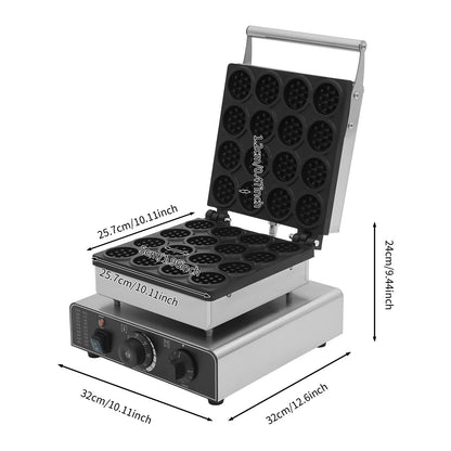 Waffle Baker Machine, 16 Grids Commercial Electric Waffle Maker Temperature Control 110V US Plug for Restaurant Coffee Shop Home