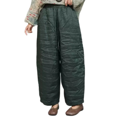 Artistic Ramie Pant Women Summer Lightweight Loose Casual Long Pants LX5871