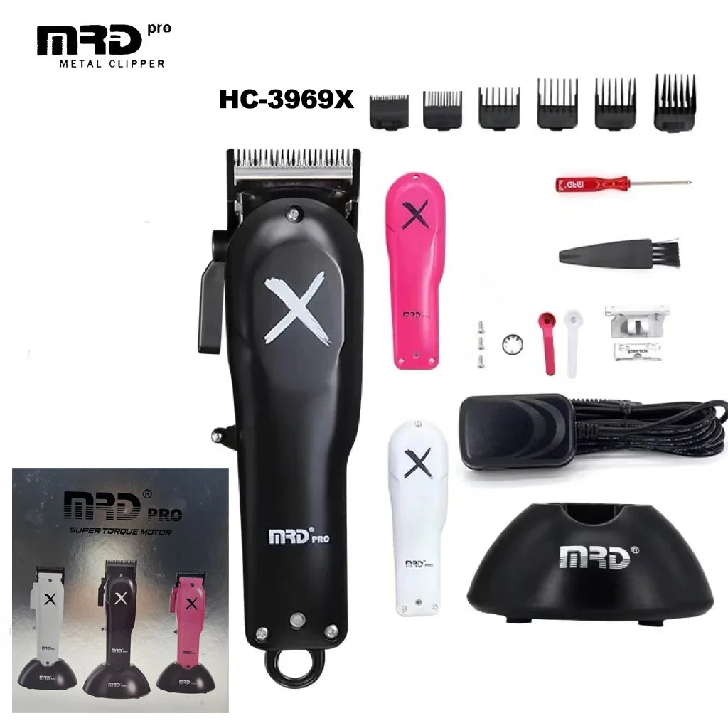 HC-90-4 MRD Smart Brain Hair Clipper Men's Professional Full Metal Lift Height Torque Digital Brushless Motor Cordless Trimmer