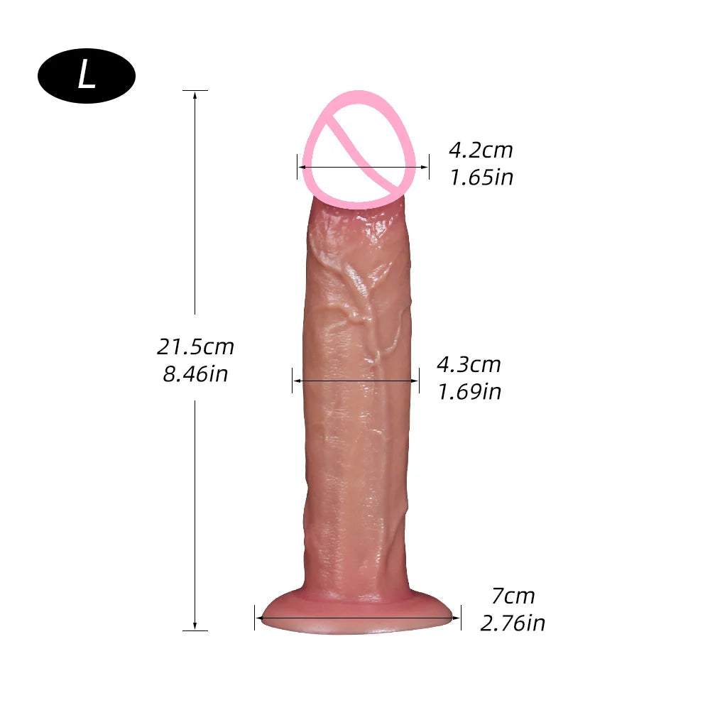 5 Sizes Realistic Dildo Sex Toys for Women Soft Huge Penis Suction Cup Thick Anal Dildo Adult Masturbator Cock Dick Butt Plug