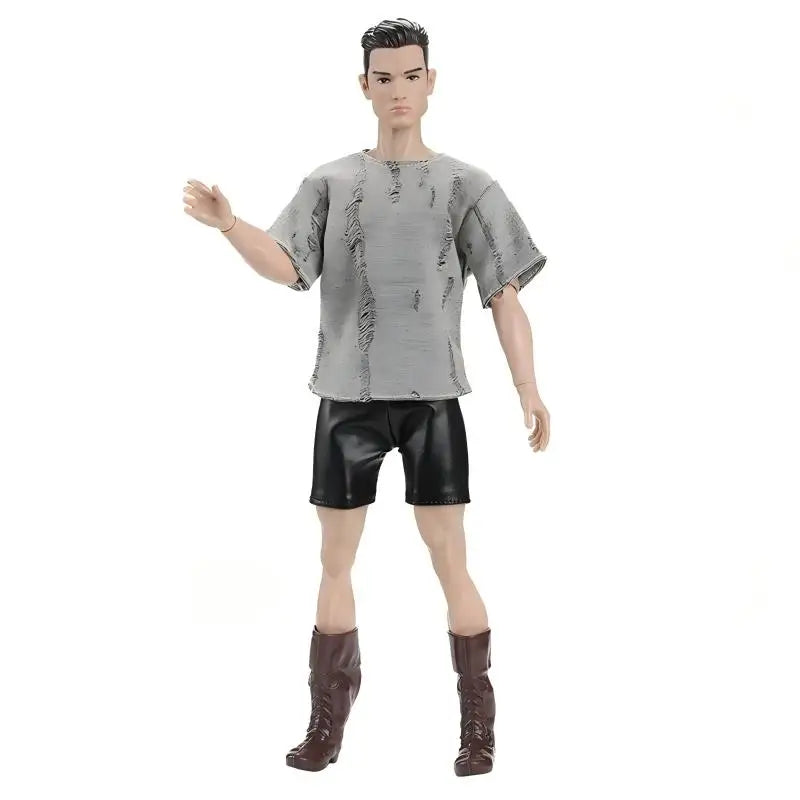 13 Inch Dolls Cool Man With Muscle Male Athlete Fashion Doll Clothes Pant Boots For Ken Fast Shipping Things Gifts Adult' Toys