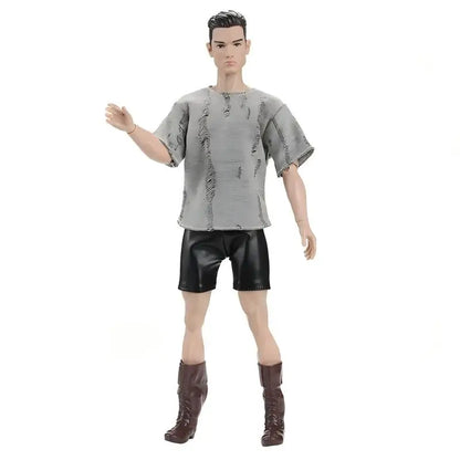 13 Inch Dolls Cool Man With Muscle Male Athlete Fashion Doll Clothes Pant Boots For Ken Fast Shipping Things Gifts Adult' Toys