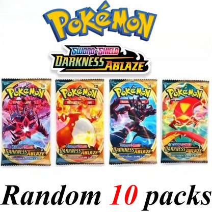 2026 New Pokemon Cards 9+1 Per Pack TCG Mega Evolution Phantasmal Flames Booster Box, English Trading Card Game Collection Set