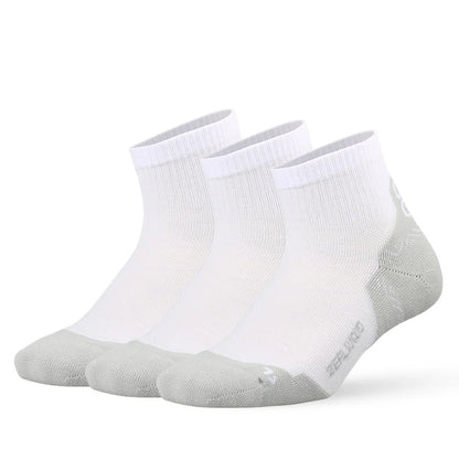ZEALWOOD Running Cotton Socks Men's Women's Breathable Cushion No Show/Ankle/Crew Antibacterial Moisture Wicking Socks 3 Pairs