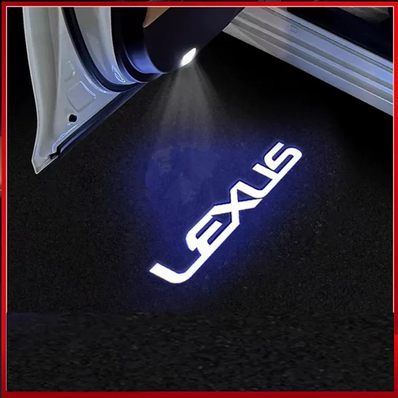 2Pcs Accessory For Lexus UX UX250H IS250 RX300 350 330 RX450h GX470 460 IS200 300 ES300h ES250 LS46 LED Projector Car Door Light