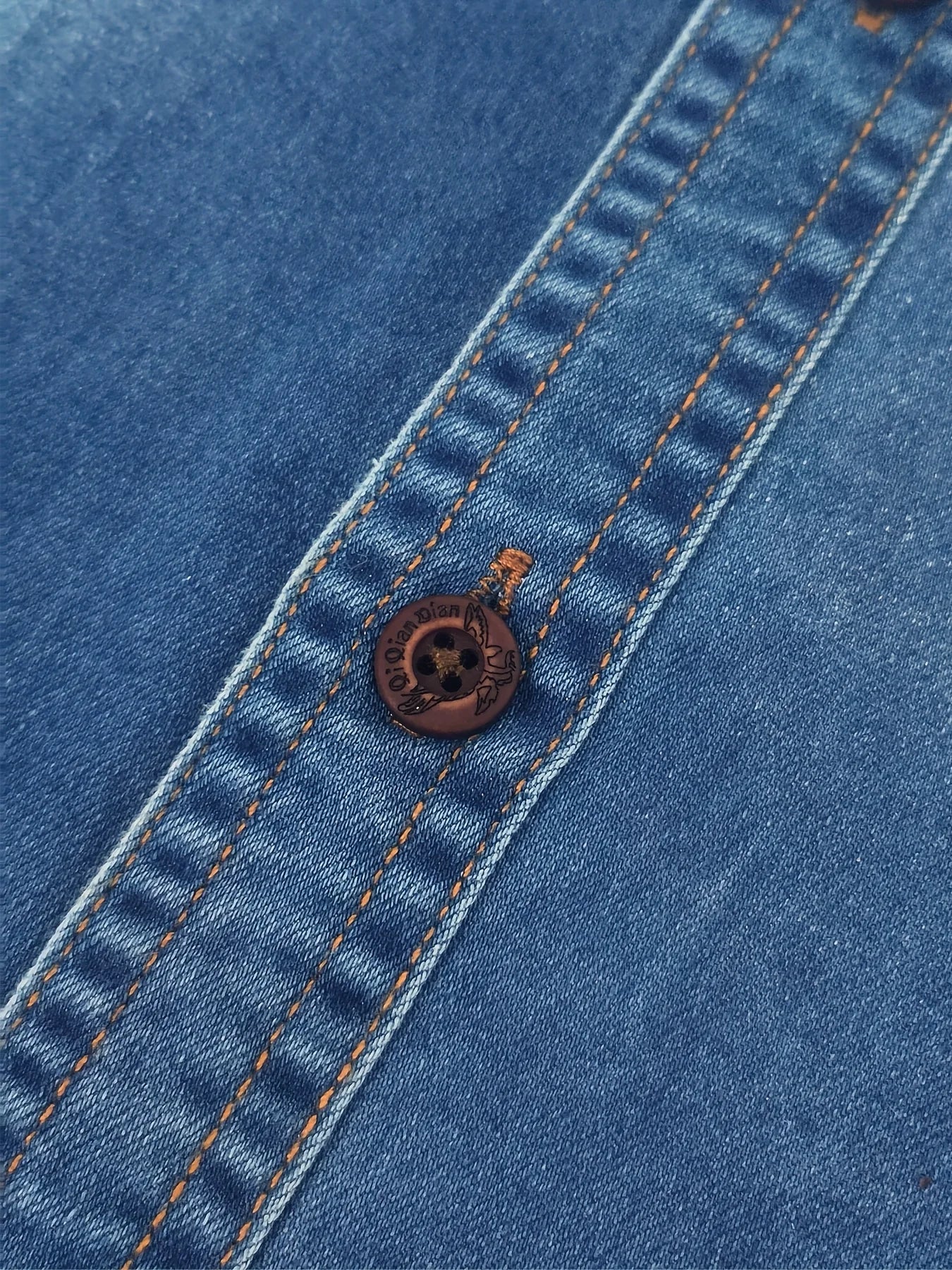 Denim Shirt Long Sleeve New Style Trendy Men's Casual Versatile High-Grade Pocket T-Shirt Denim Men's Shirt