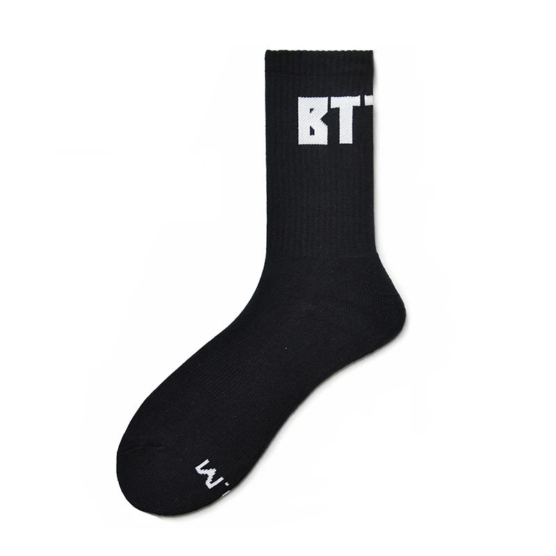 Man Socks Basketball Sports Stockings Crew Compression Stockings Fitness Thickening Terry Socks Casual Medias Hombre Business