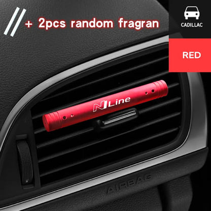 Car Interior Air Freshener Vent Outlet Clip Diffuser Solid Flavoring Perfume For hyundai N line N performance nline Accessories